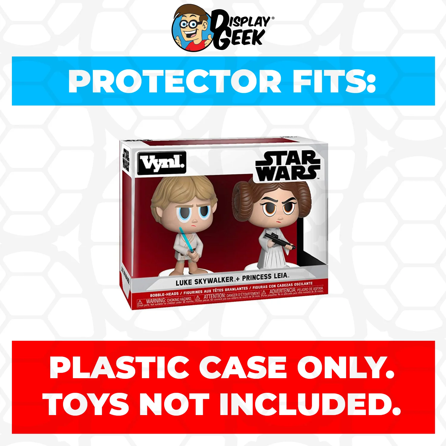 Pop Protector for Vynl 2 Pack Luke Skywalker & Princess Leia Funko - Image 2