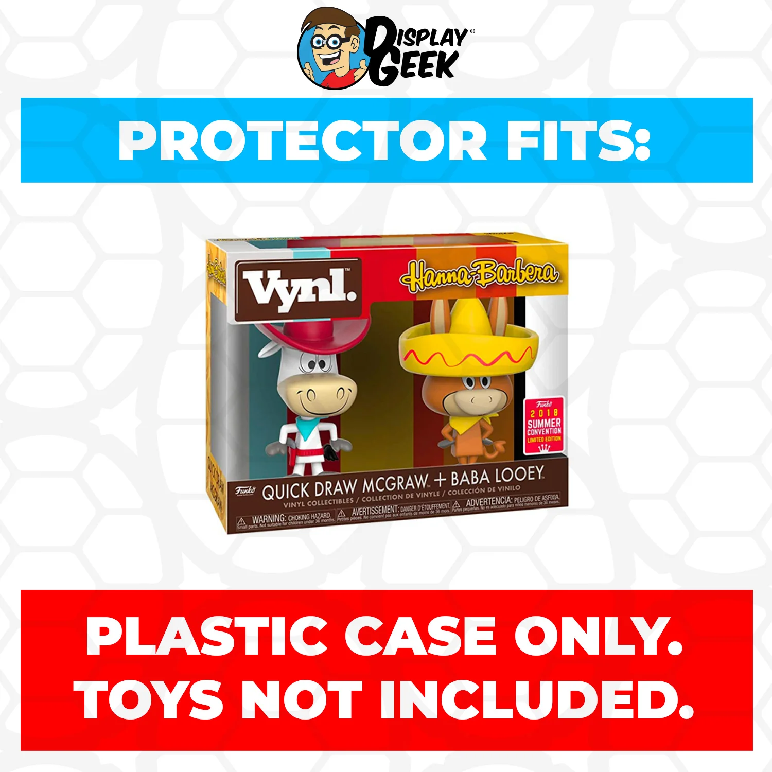 Pop Protector for Vynl 2 Pack Quick Draw McGraw & Baba Looey SDCC Funko - Image 2