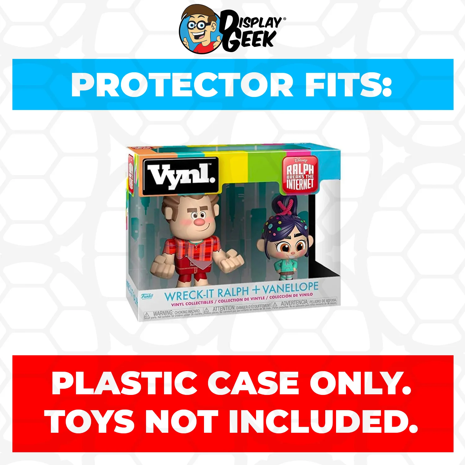Pop Protector for Vynl 2 Pack Wreck-It Ralph & Vanellope Funko - Image 2