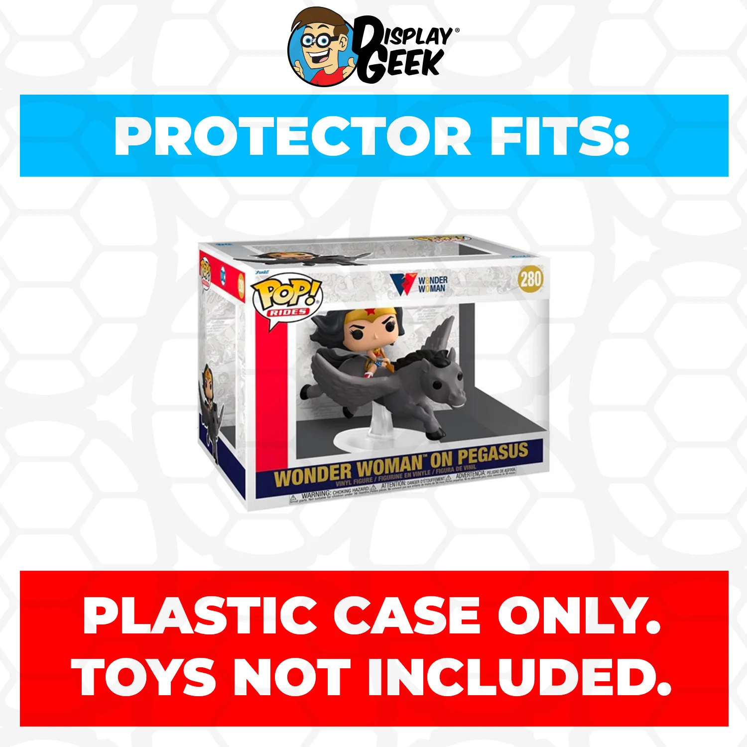 Pop Protector for Wonder Woman on Pegasus #280 Funko Pop Rides Deluxe - Image 2