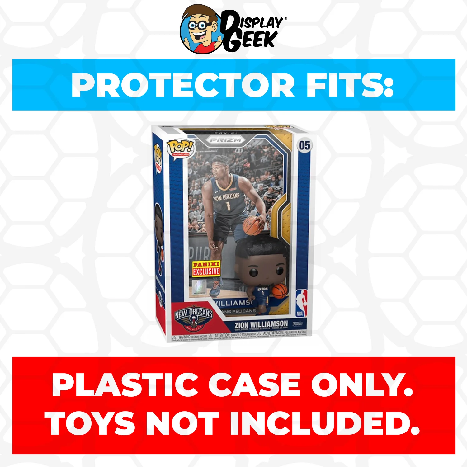Pop Protector for Zion Williamson New Orleans Pelicans #05 Funko Trading Cards - Image 2