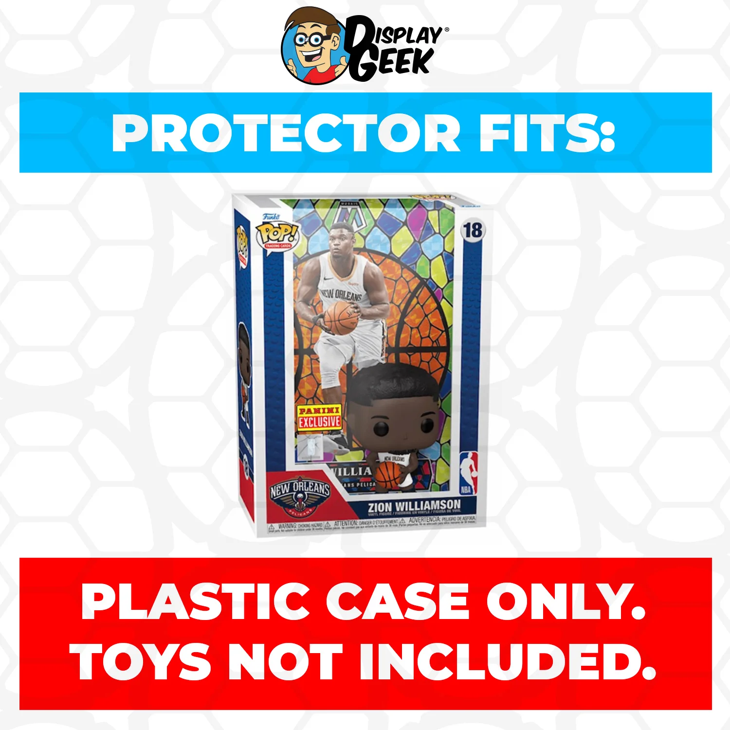 Pop Protector for Zion Williamson New Orleans Pelicans #18 Funko Trading Cards - Image 2