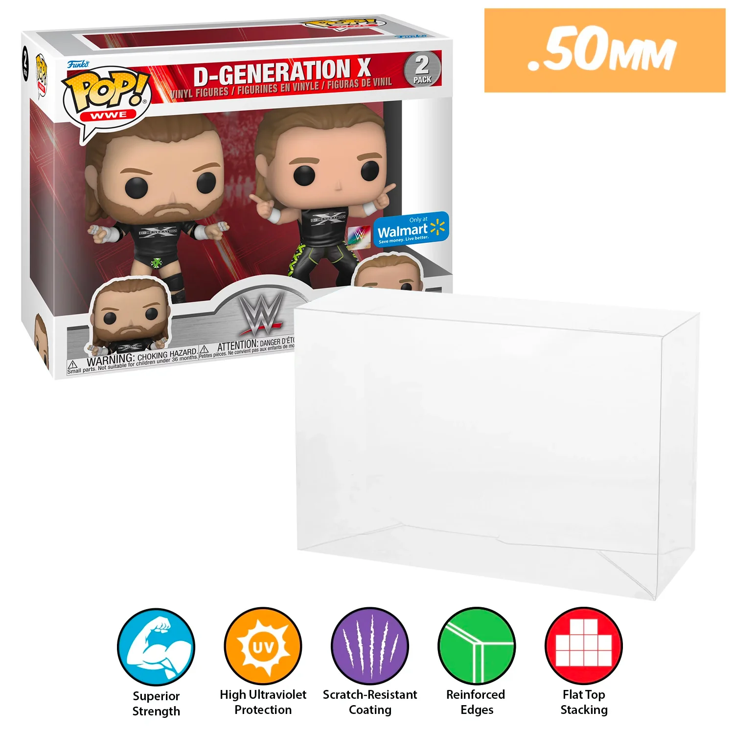 **REPLACED WITH 0.60MM** 2 PACK Pop Protectors for Funko (0.50mm thick, UV & Scratch Resistant) 6.25h x 8w x 3.5d (Tags: A-M) - Image 15