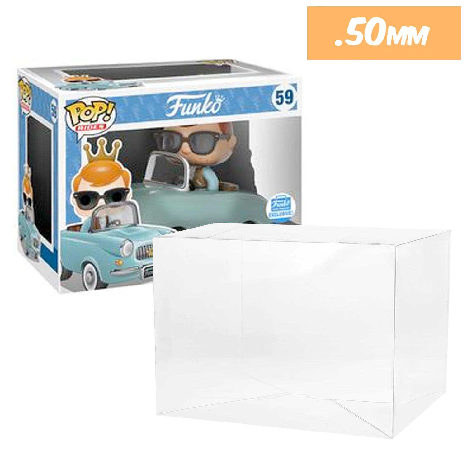 POP RIDES (FREDDY) Pop Protectors for Funko (0.50mm thick) 6.5h x 8w x 5d - Image 6