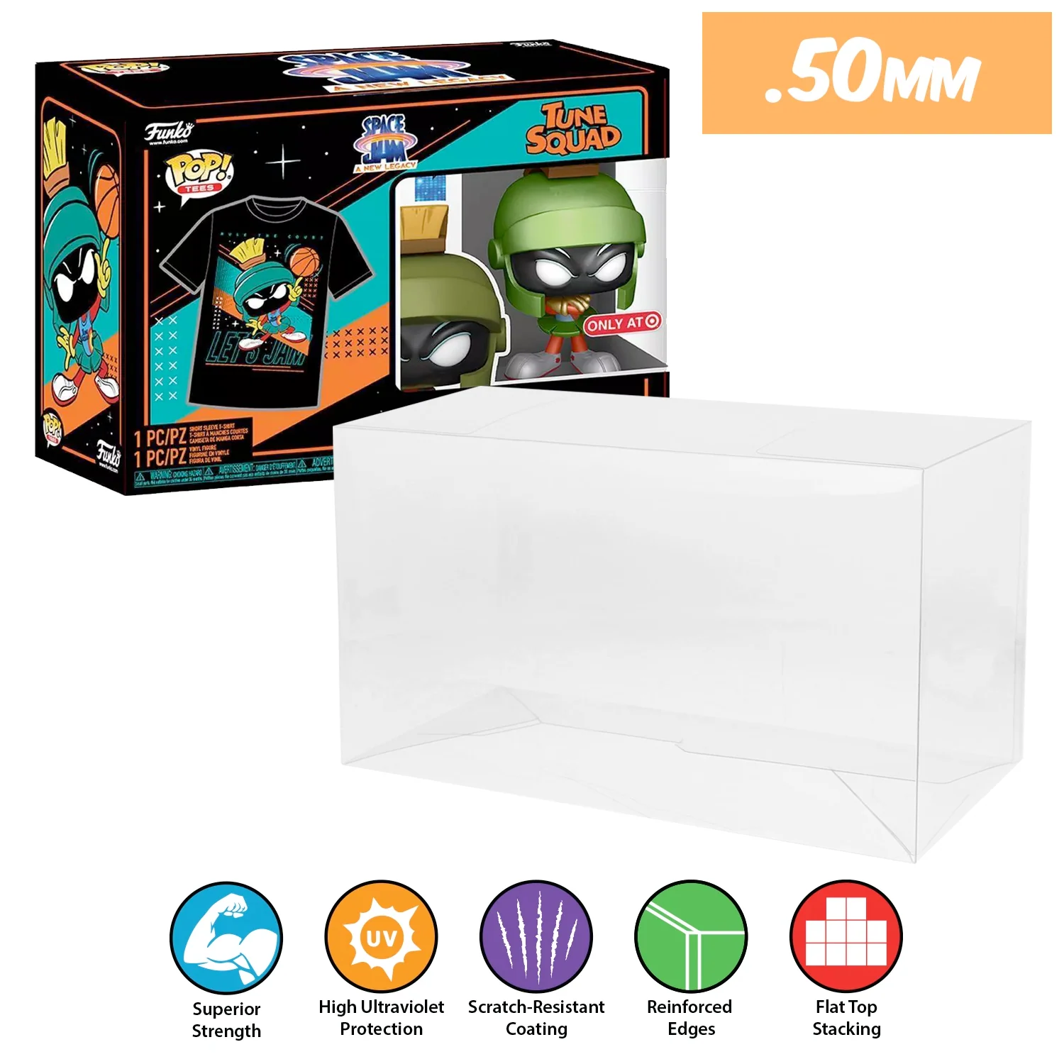 **REPLACED WITH 0.60MM** POP & TEE Pop Protectors for Funko (0.50mm thick, UV & Scratch Resistant) 6.25h x 9w x 3.5d - Image 10
