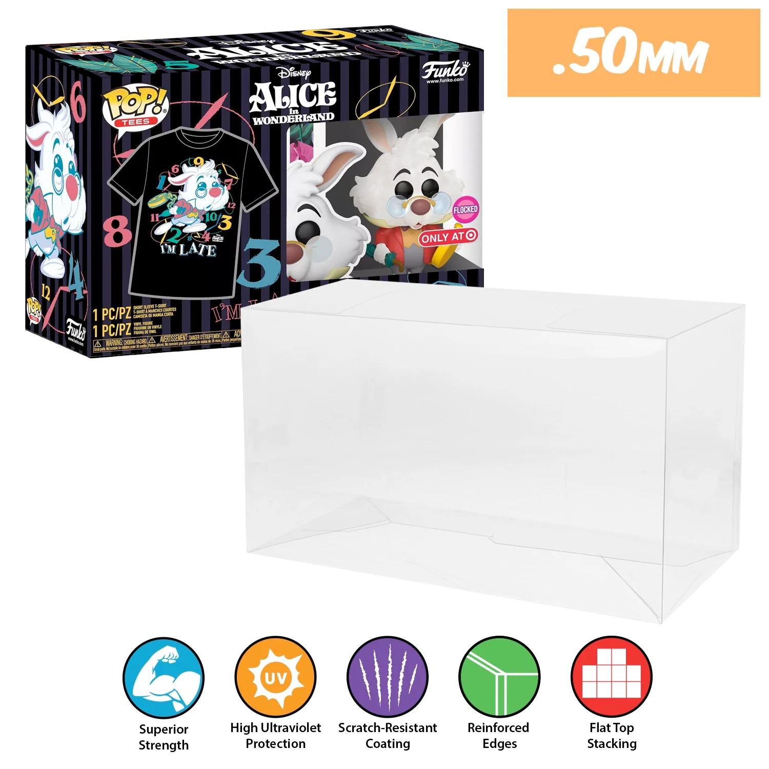 **REPLACED WITH 0.60MM** POP & TEE Pop Protectors for Funko (0.50mm thick, UV & Scratch Resistant) 6.25h x 9w x 3.5d - Image 12