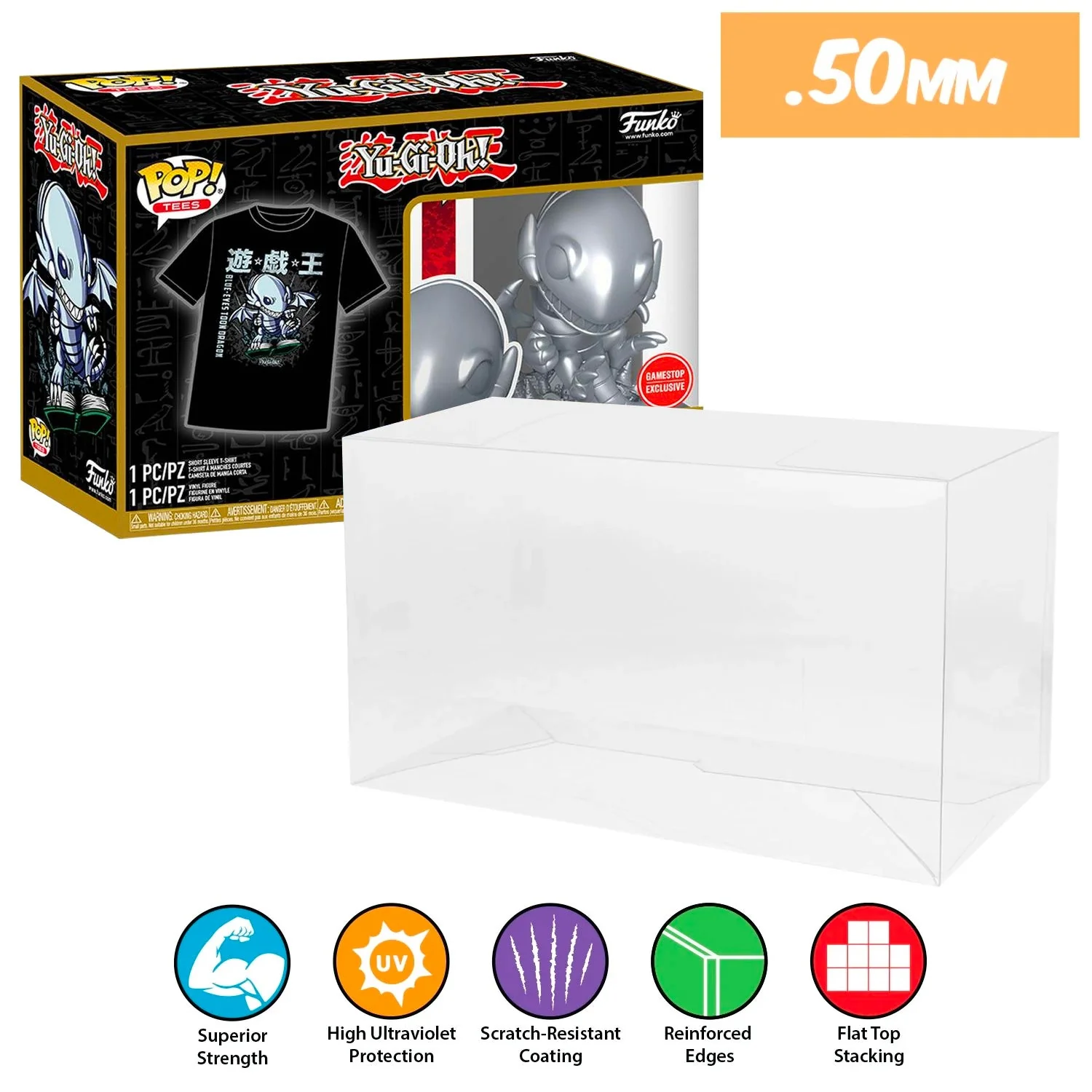 **REPLACED WITH 0.60MM** POP & TEE Pop Protectors for Funko (0.50mm thick, UV & Scratch Resistant) 6.25h x 9w x 3.5d - Image 8