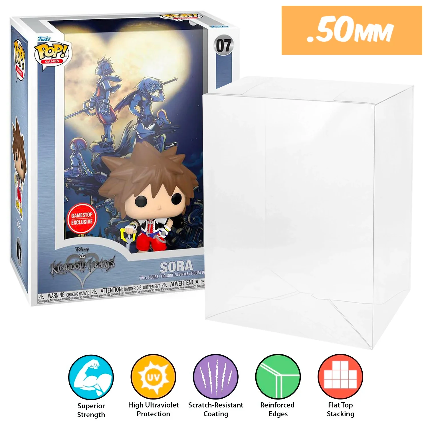 **REPLACED WITH 0.60MM** POP VHS & GAME COVERS Pop Protectors for Funko (0.50mm thick, UV & Scratch Resistant) 8.75h x 7w x 3.25d - Image 11