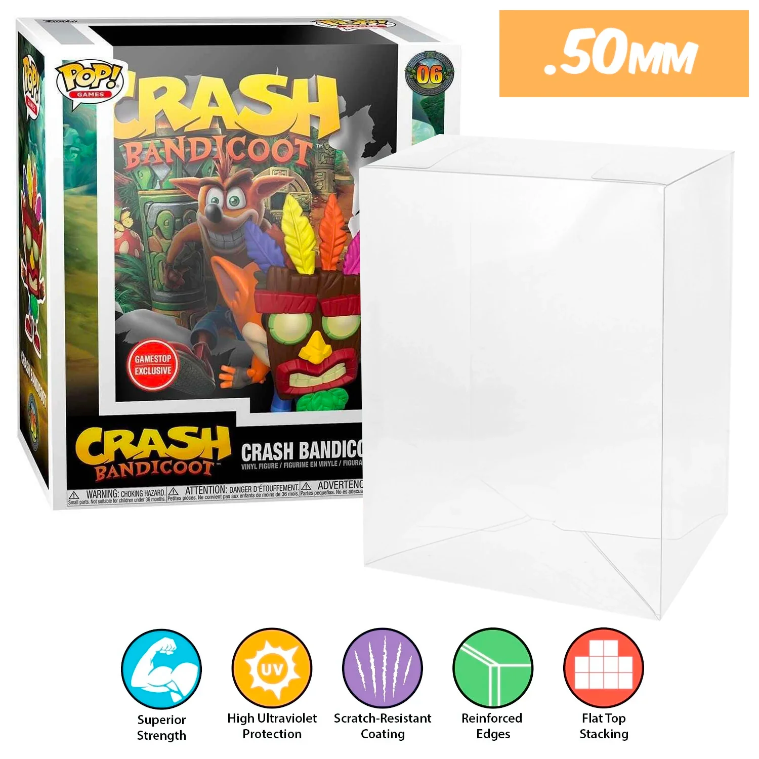 **REPLACED WITH 0.60MM** POP VHS & GAME COVERS Pop Protectors for Funko (0.50mm thick, UV & Scratch Resistant) 8.75h x 7w x 3.25d - Image 12