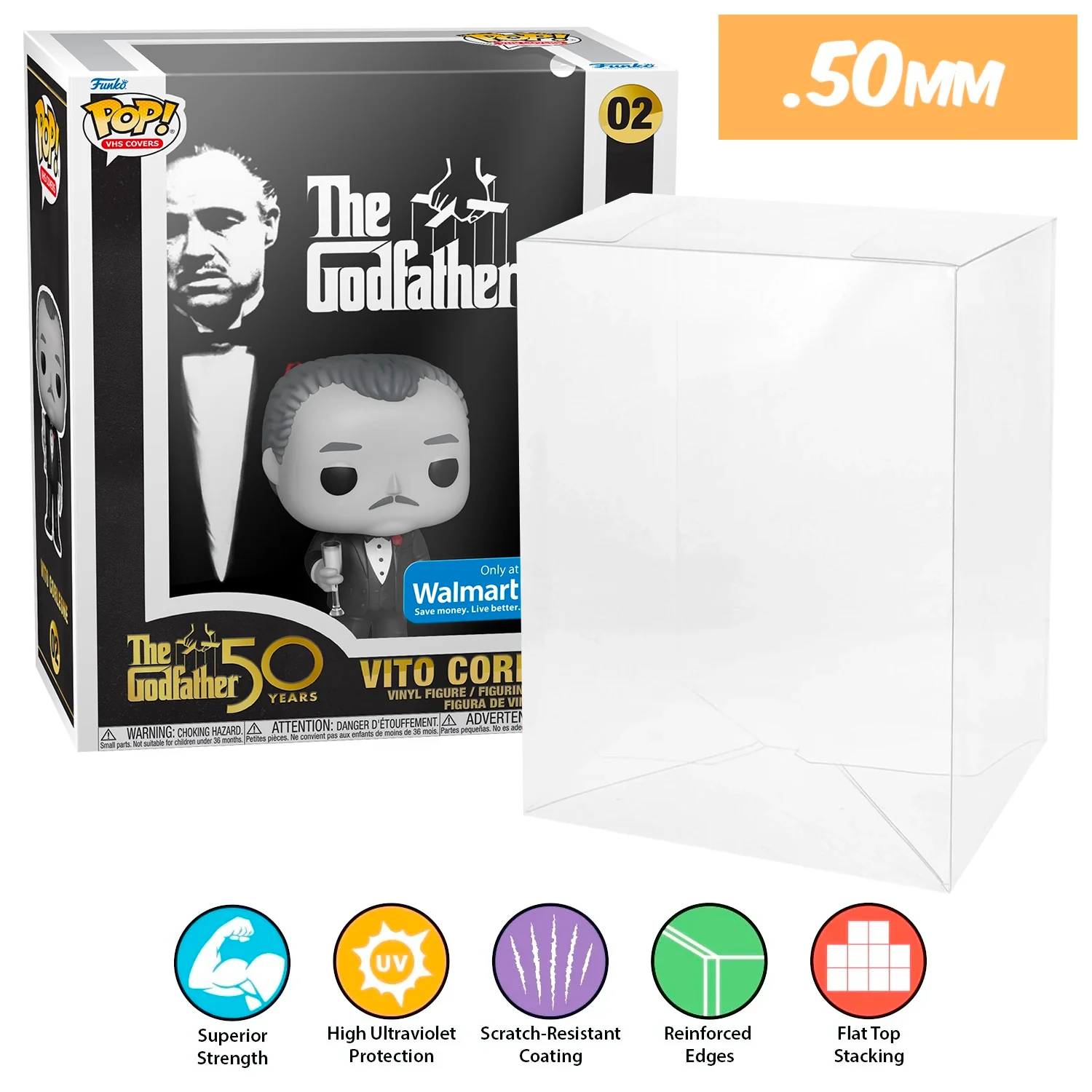 **REPLACED WITH 0.60MM** POP VHS & GAME COVERS Pop Protectors for Funko (0.50mm thick, UV & Scratch Resistant) 8.75h x 7w x 3.25d - Image 15