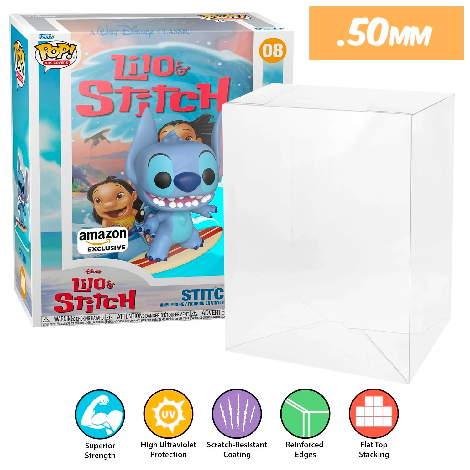 **REPLACED WITH 0.60MM** POP VHS & GAME COVERS Pop Protectors for Funko (0.50mm thick, UV & Scratch Resistant) 8.75h x 7w x 3.25d - Image 20