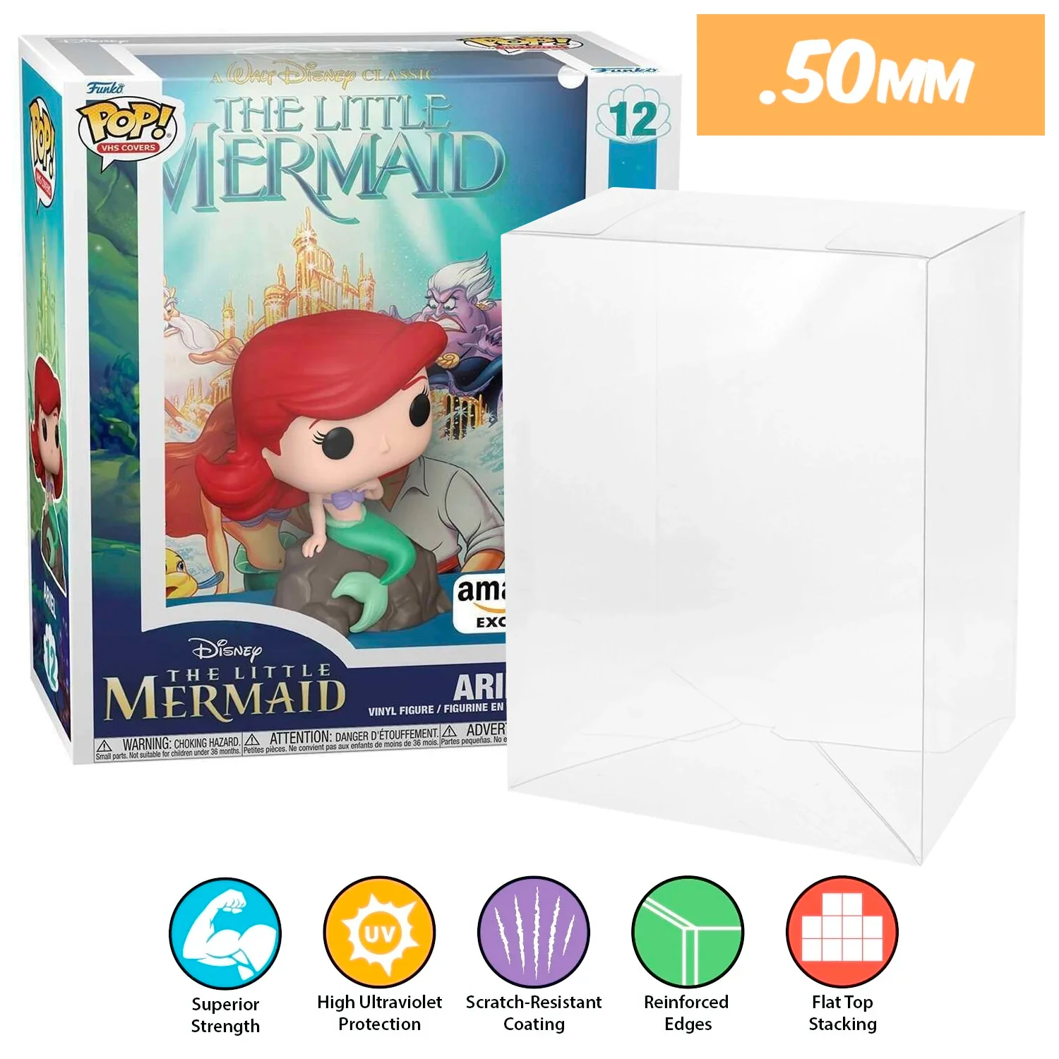 **REPLACED WITH 0.60MM** POP VHS & GAME COVERS Pop Protectors for Funko (0.50mm thick, UV & Scratch Resistant) 8.75h x 7w x 3.25d - Image 24