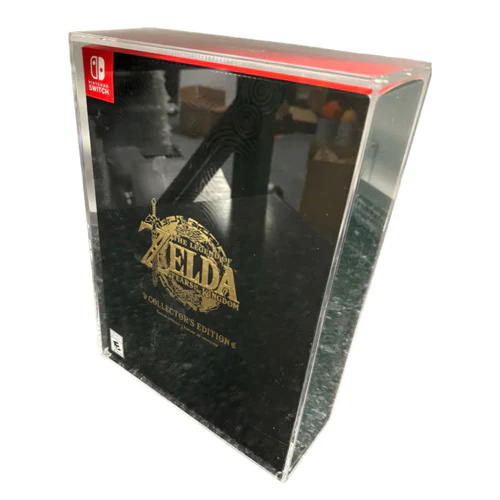 Acrylic Hard Case for ZELDA TEARS COLLECTORS EDITION Video Game Box (4mm thick, UV & Slide Bottom) - Image 2
