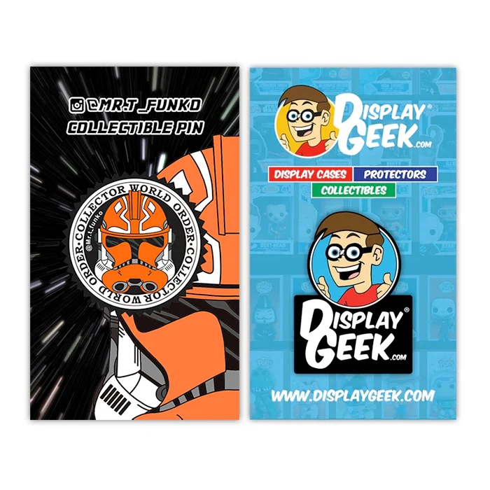 Mr. T Trooper CWO and Display Geek Soft Enamel Pins