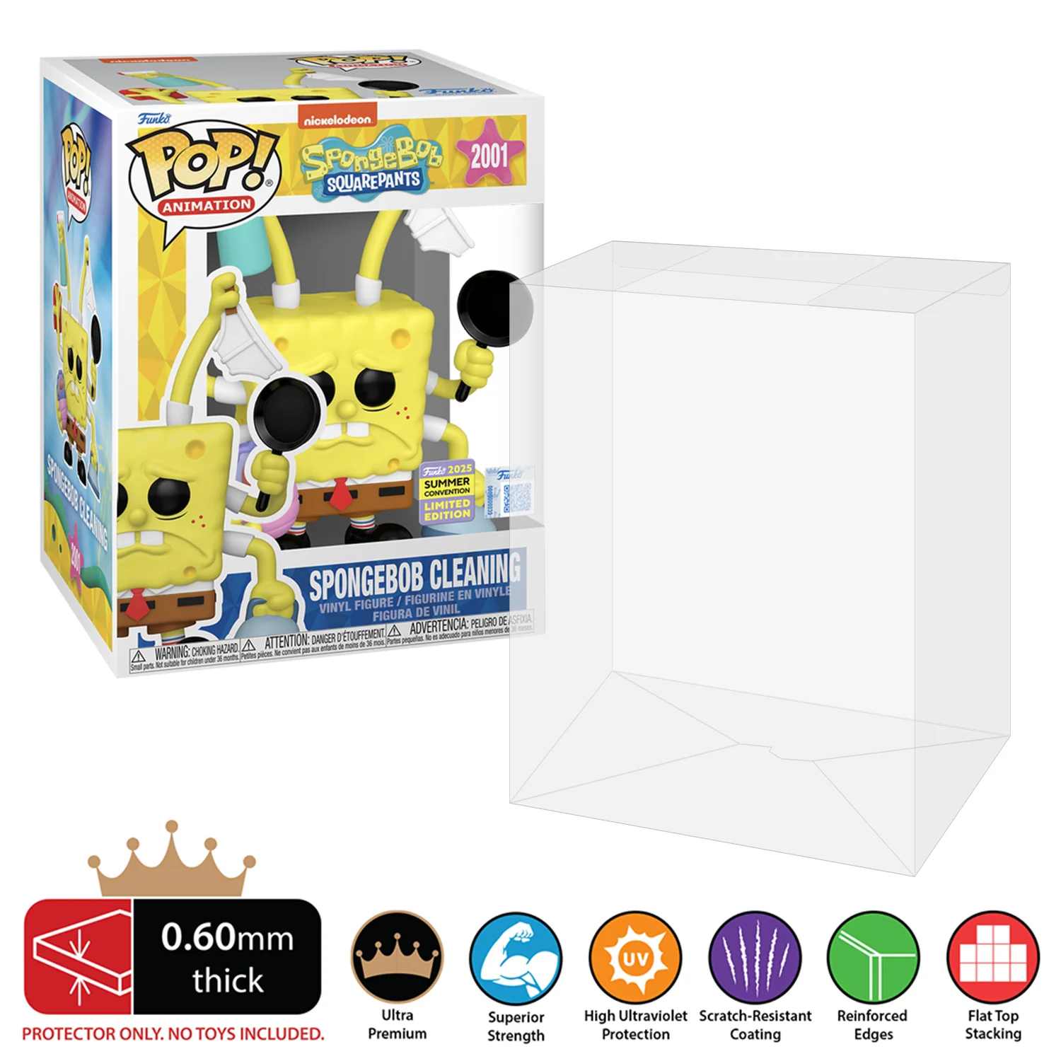 **PRE-ORDER ETA LATE APRIL** POP PREMIUM Pop Protectors for Funko (0.60mm thick, UV & Scratch Resistant) 7.25h x 5.5w x 4.5d - Image 9
