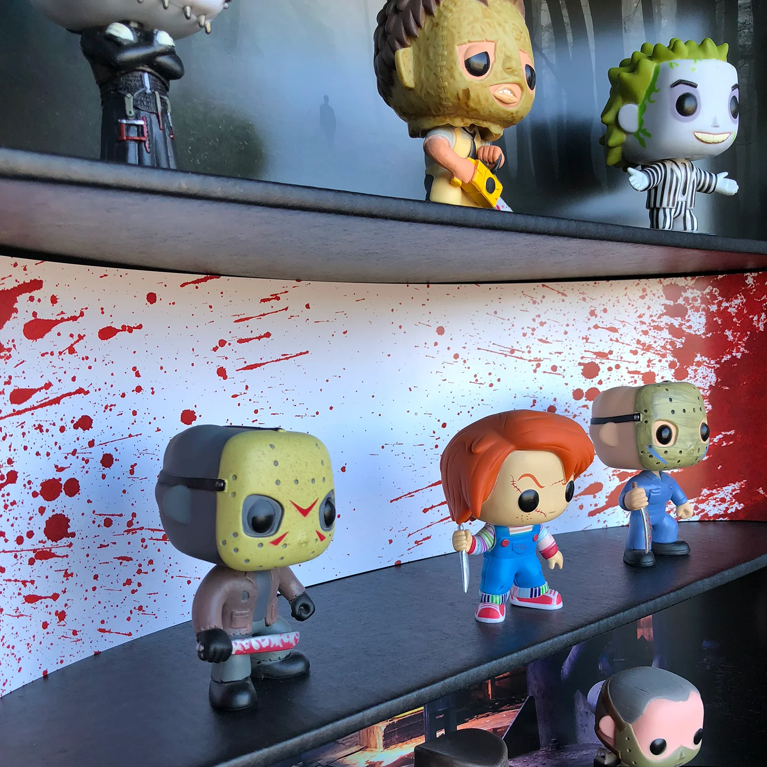 **DISCONTINUED** HORROR - Display Case for Funko Pops with 3 Backdrop Inserts, Corrugated Cardboard - Image 7