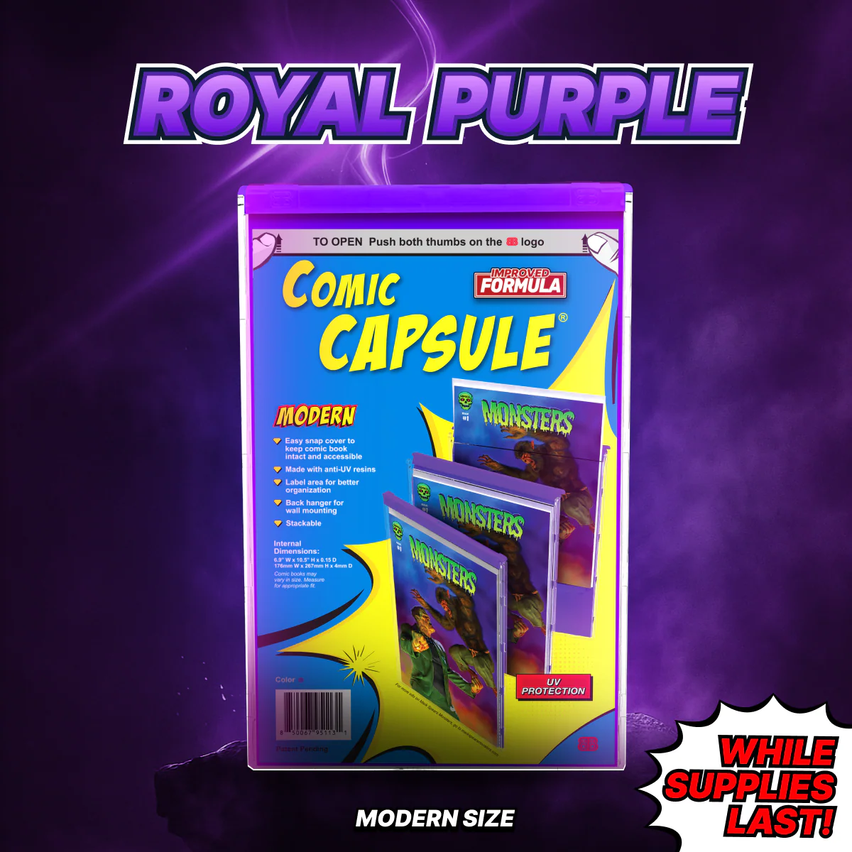 Comic Book Protective Case, Purple (Current/Modern Age)
