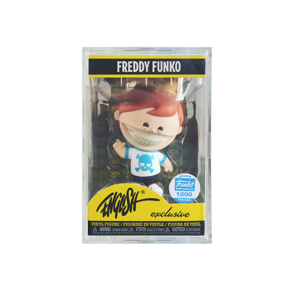 Custom Acrylic Hard Case for RETRO FREDDY FUNKO SMALL Funko Grail Boxes (4.5mm thick) Fits 6h x 3.75w x 3.75d