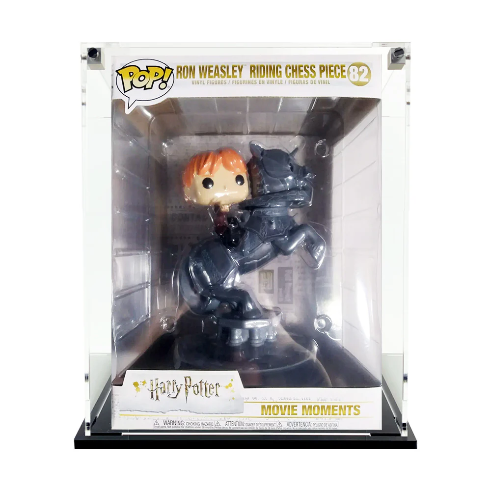 Custom Acrylic Display Case for POP RIDES RON RIDING CHESS #82 Funko Pop Grail Boxes (3mm thick, UV Resistant) Fits 10.25h x 7.5w x 6.75d