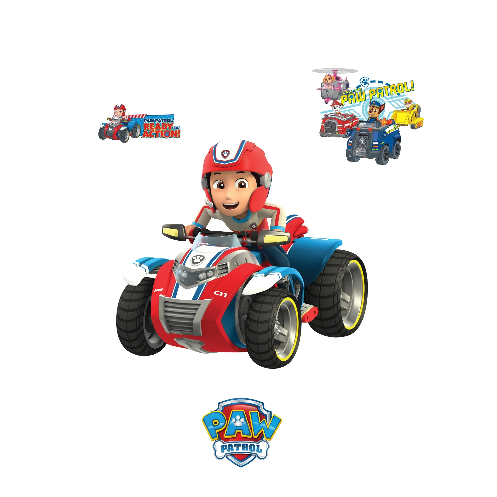 Ryder - Paw Patrol - RealBig Vehicle Collection - Official Nickelodeon - Reusable Vinyl Wall Decals - Image 2