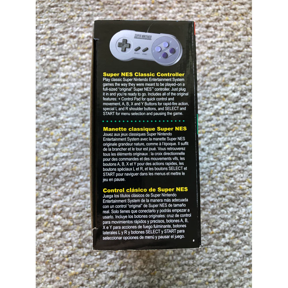 SNES Mini Classic Edition System With Box 2 Controllers AUTHENTIC Missing HDMI Cable Only - Image 5