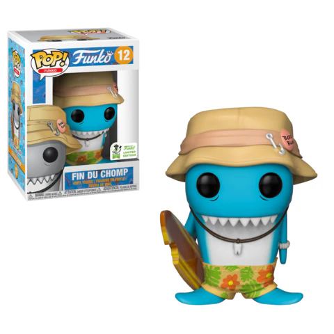 Funko Pop Spastik Plastik Fin Du Chomp Blue ECCC Exclusive LE 3000