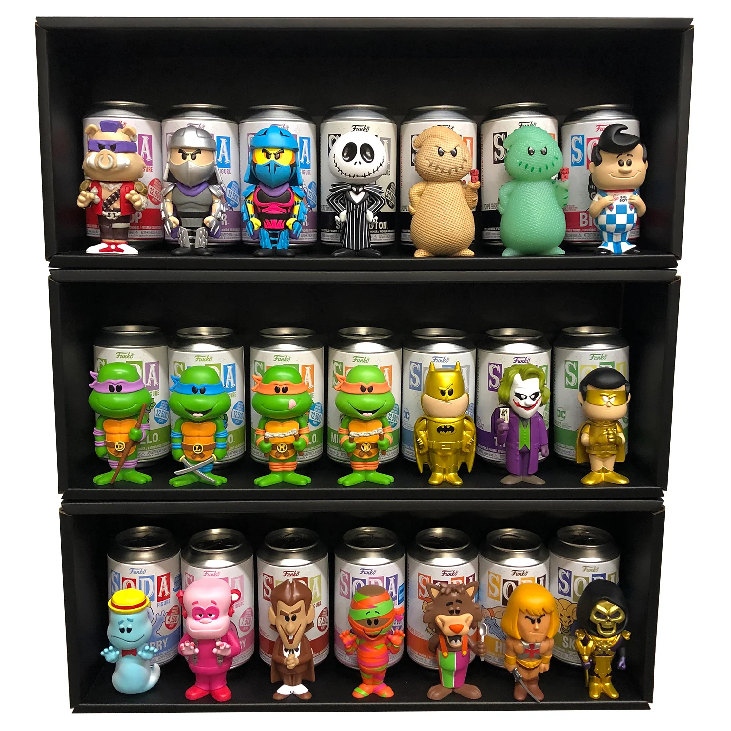 **DISCONTINUED** SODA - Single Row Display Case for Funko Soda, Wall Mountable & Stackable Pop Shelf (Cardboard) - Image 15