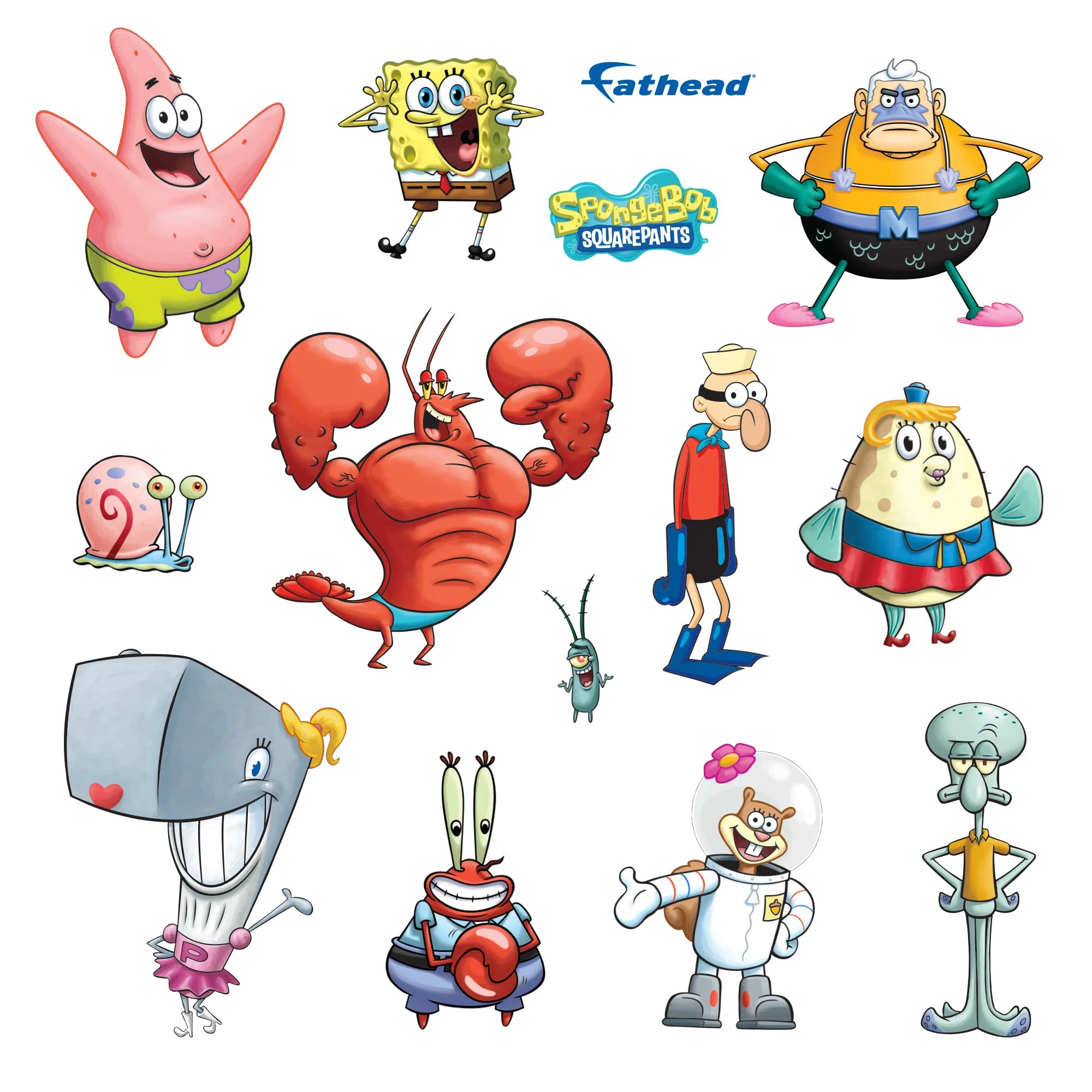 SpongeBob Squarepants - RealBig Characters Collection - Official Nickelodeon - Reusable Vinyl Wall Decals - Image 3