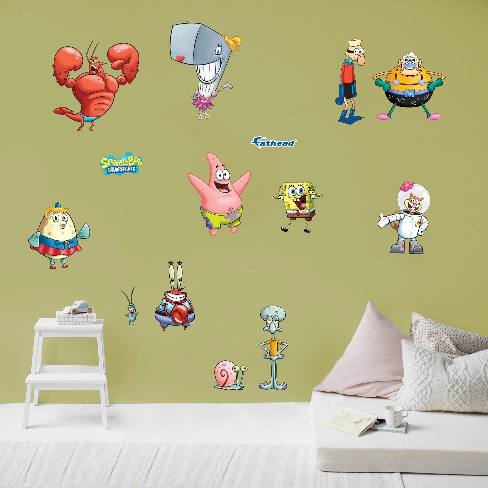 SpongeBob Squarepants - RealBig Characters Collection - Official Nickelodeon - Reusable Vinyl Wall Decals - Image 5