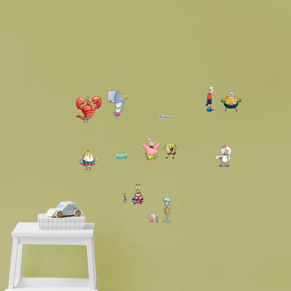 SpongeBob Squarepants - RealBig Characters Collection - Official Nickelodeon - Reusable Vinyl Wall Decals - Image 7