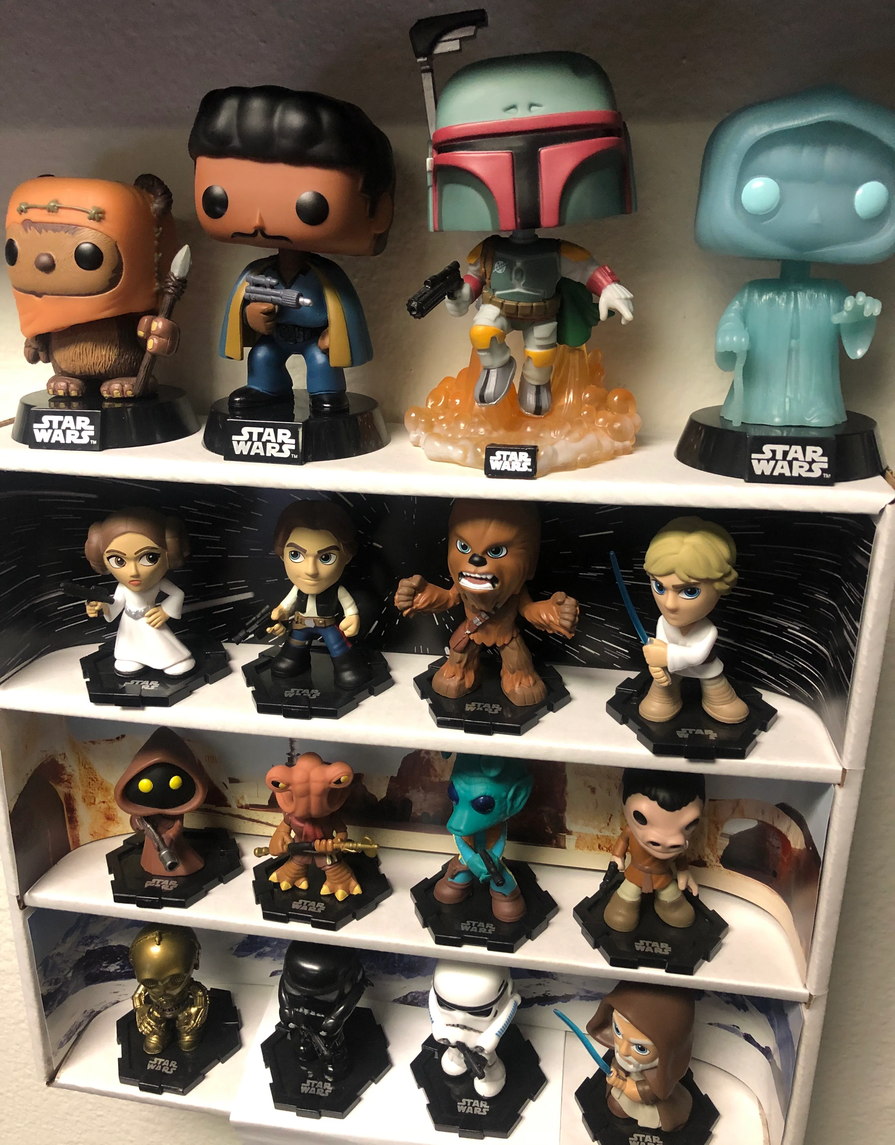 **DISCONTINUED** STAR WARS - MINI Display Case for Small Toys with 3 Backdrop Inserts, Corrugated Cardboard - Image 14