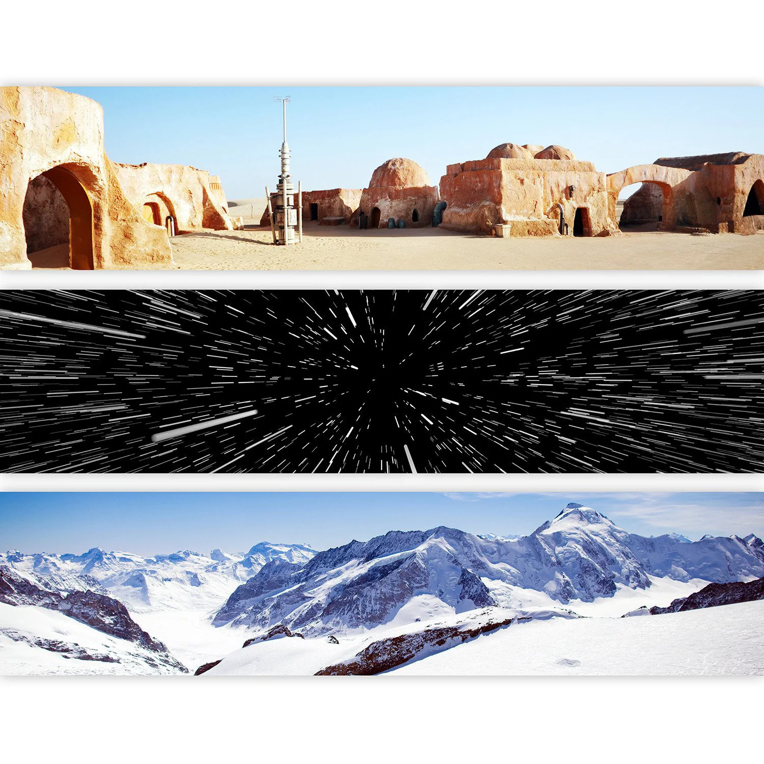 **DISCONTINUED** STAR WARS - MINI Display Case for Small Toys with 3 Backdrop Inserts, Corrugated Cardboard - Image 2