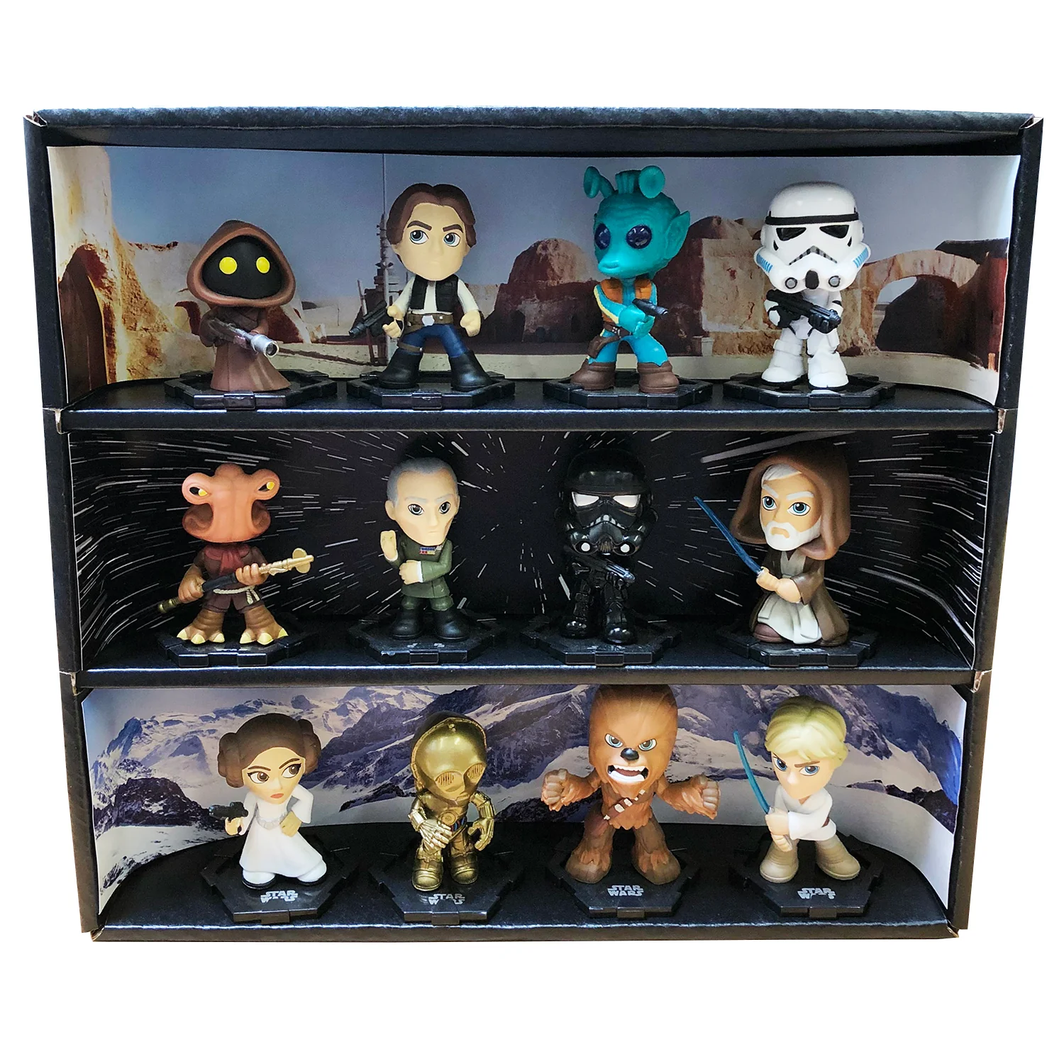**DISCONTINUED** STAR WARS - MINI Display Case for Small Toys with 3 Backdrop Inserts, Corrugated Cardboard - Image 3
