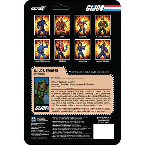 Super7 G.I. Joe 3 3/4-Inch ReAction Figure - Select Figure(s) - Image 33