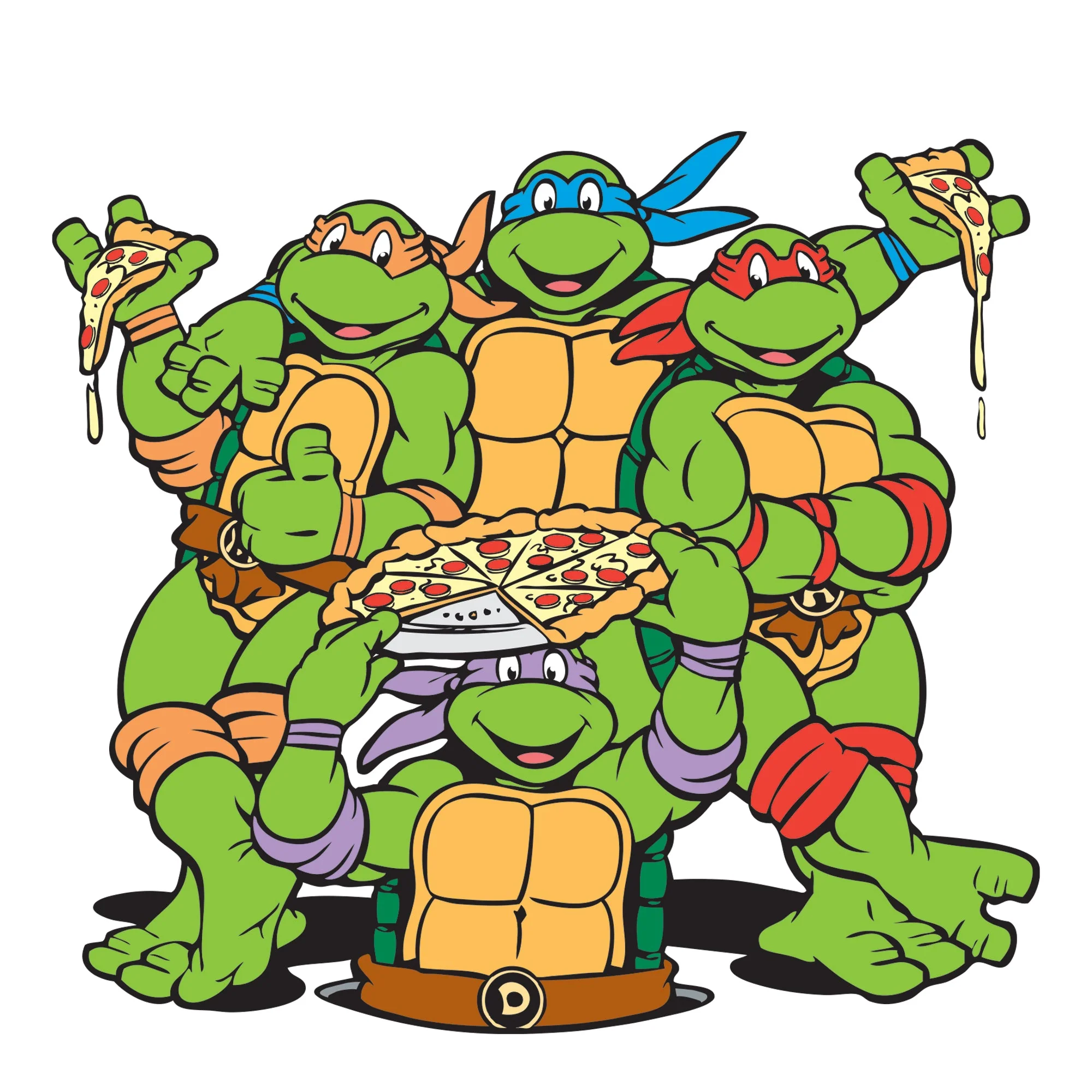 Teenage Mutant Ninja Turtles - RealBig Pizza Group Collection - Official Nickelodeon - Reusable Vinyl Wall Decals - Image 2