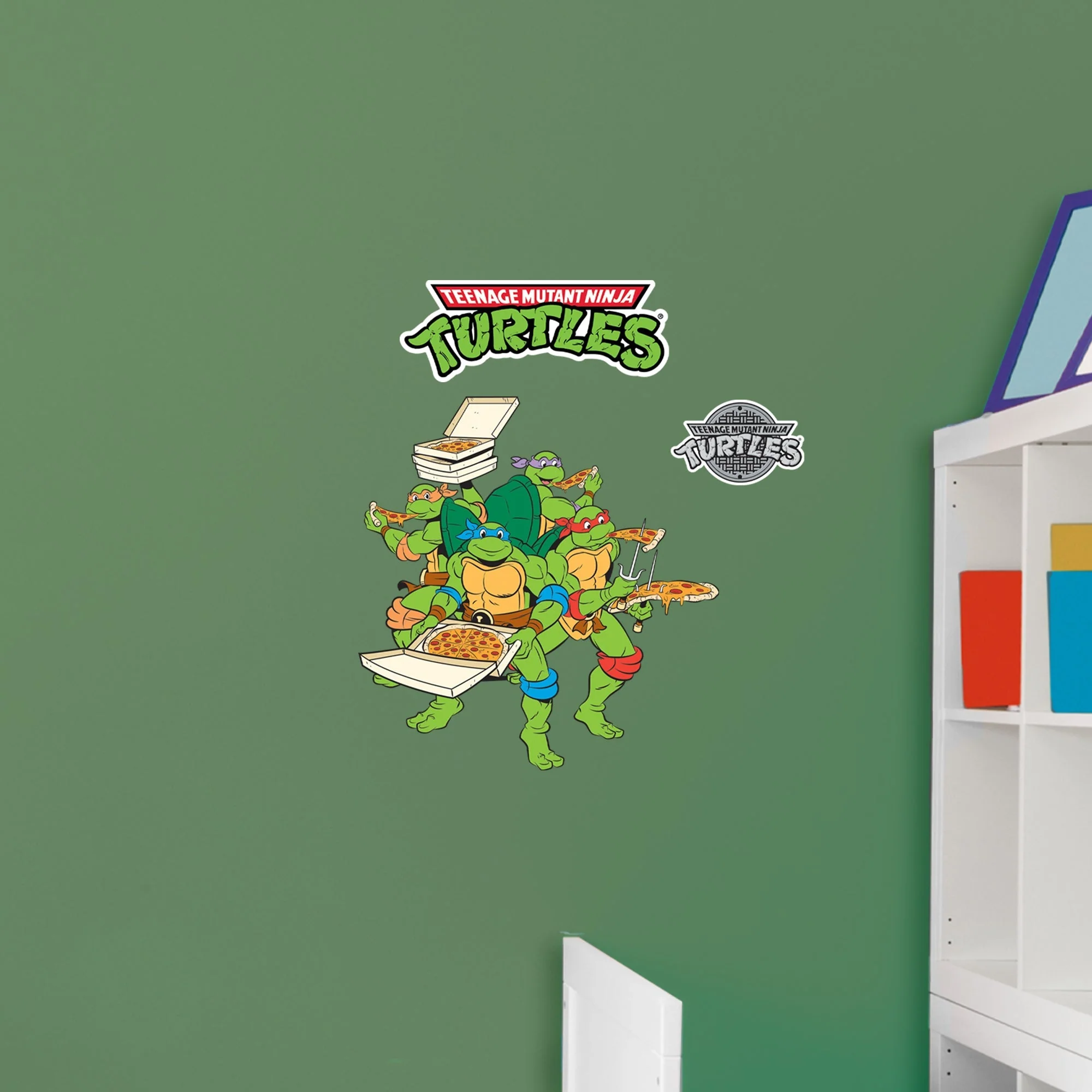 Teenage Mutant Ninja Turtles - RealBig Pizza Party Collection - Official Nickelodeon - Reusable Vinyl Wall Decals - Image 5