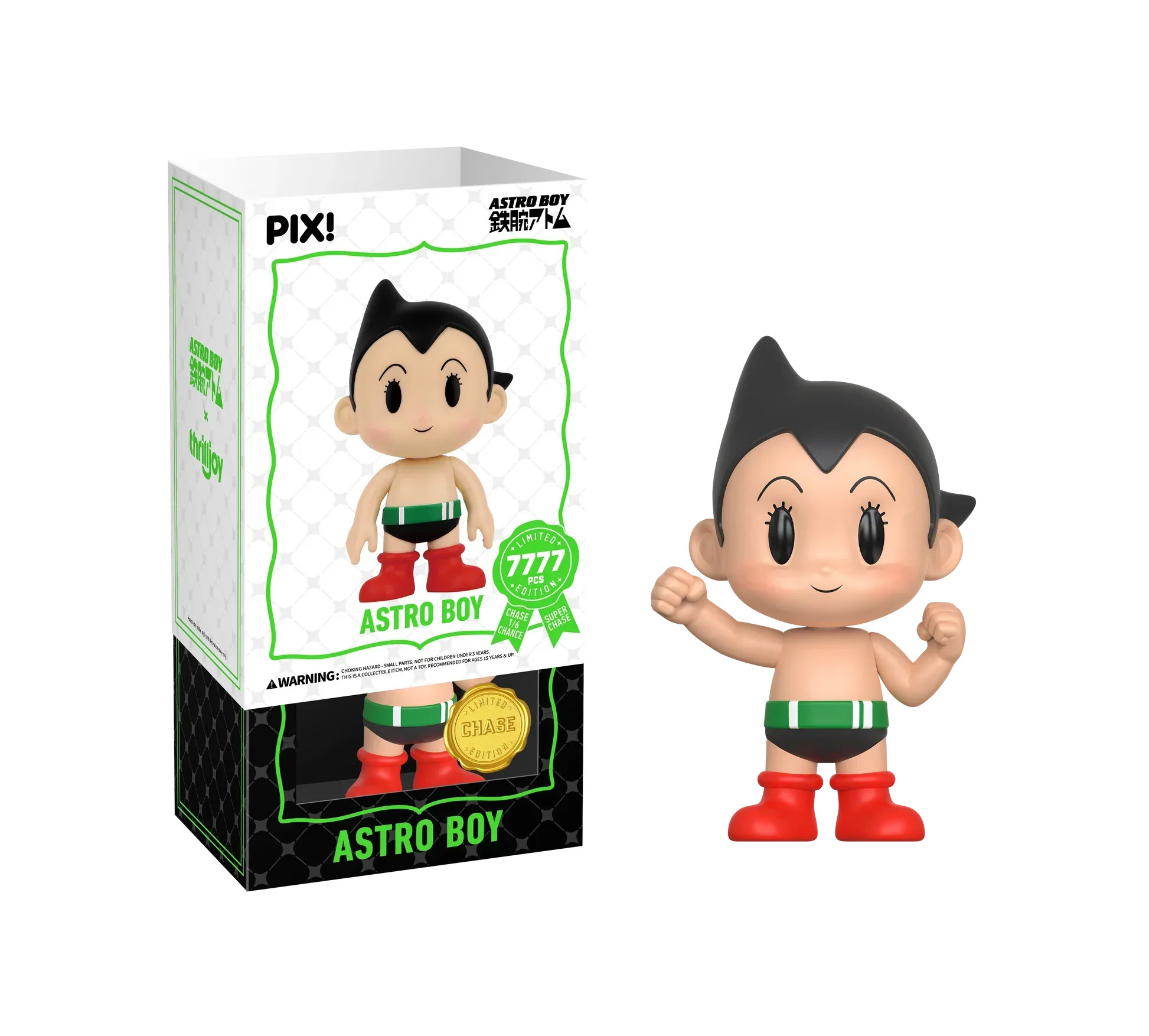 Thrilljoy PIX! - Astro Boy - Astro Boy LE7777 PIX Vinyl Figure (1 in 6 Chance at Chase) - Image 4