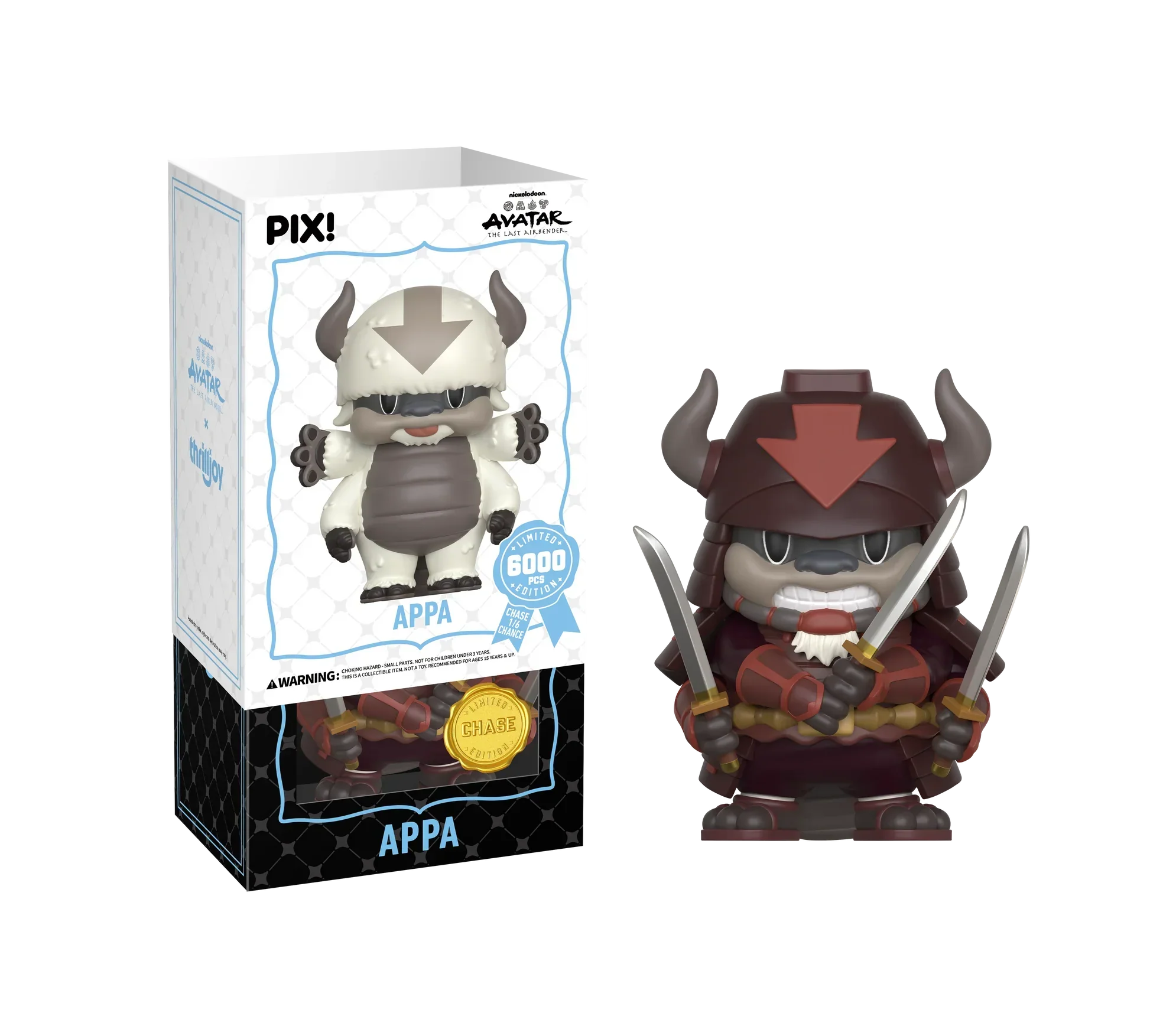 Thrilljoy PIX! - Avatar The Last Airbender - Appa LE6000 PIX Vinyl Figure (1 in 6 Chance at Chase) - Image 4