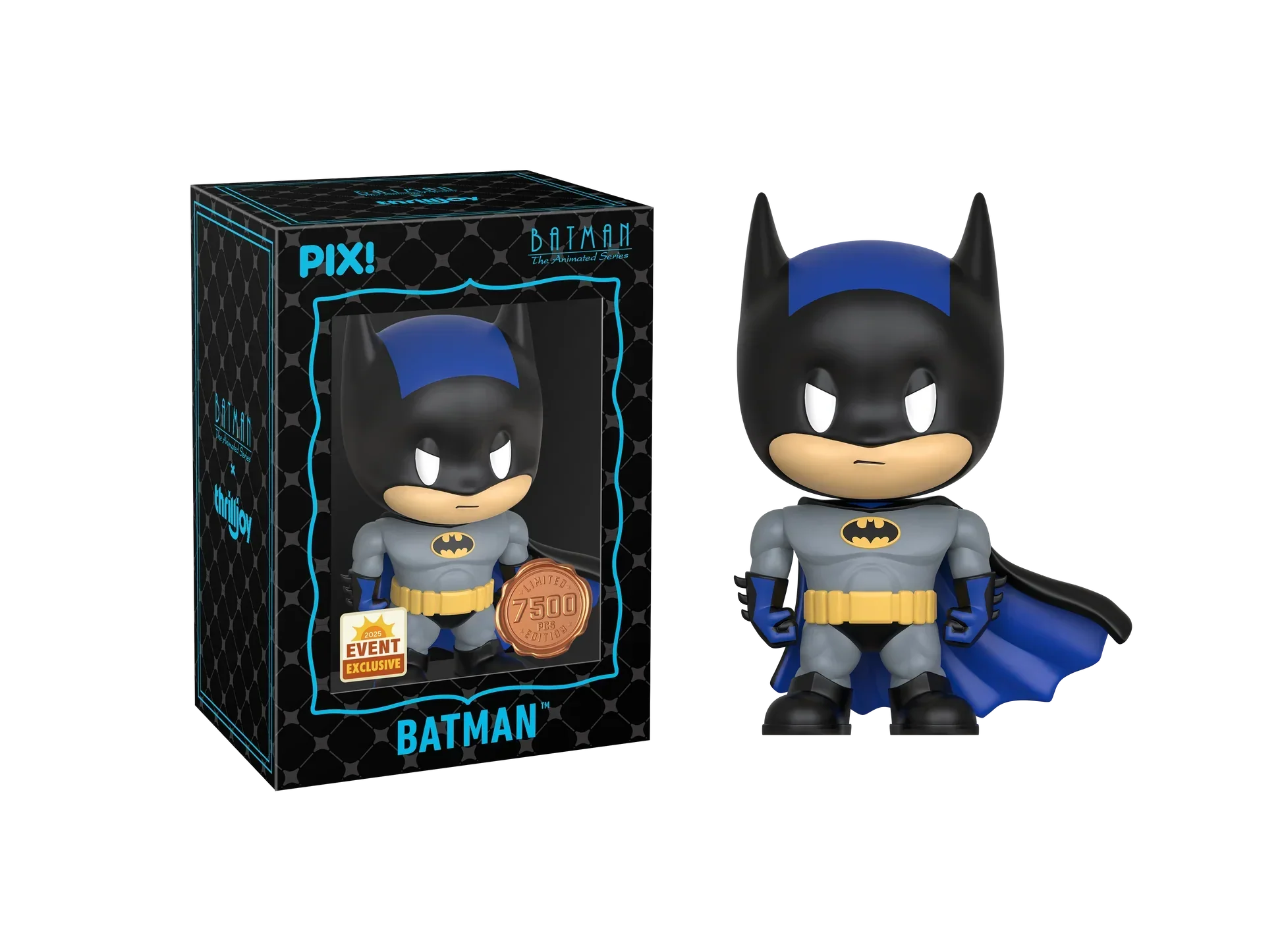 Thrilljoy PIX! - Batman the Animated Series - Batman LE7500 PIX Vinyl Figure (1 in 6 Chance at Chase) - Image 3