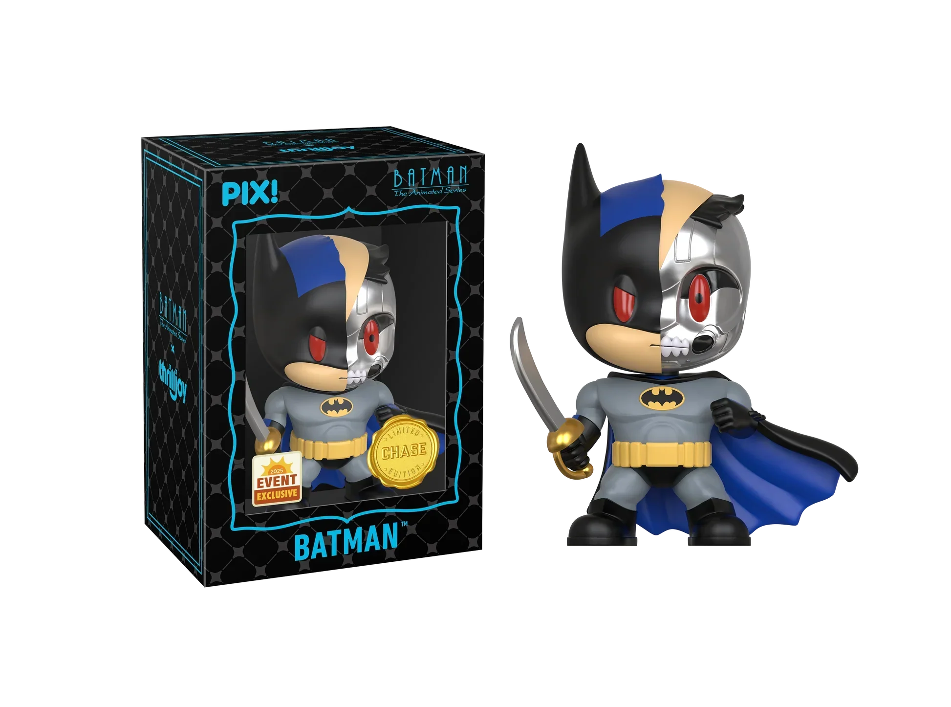 Thrilljoy PIX! - Batman the Animated Series - Batman LE7500 PIX Vinyl Figure (1 in 6 Chance at Chase) - Image 5
