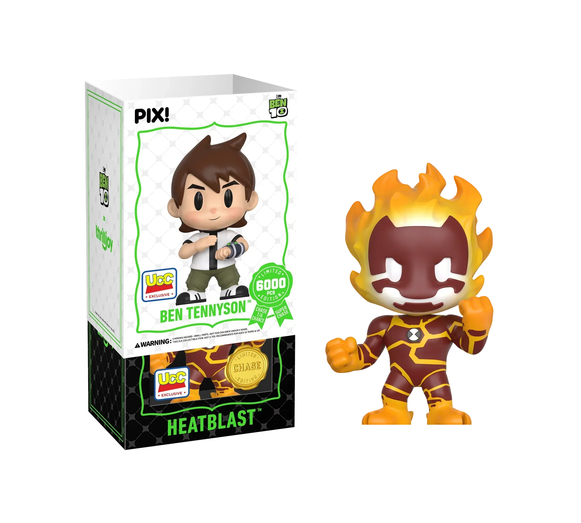 Thrilljoy PIX! - BEN 10 - Ben Tennyson LE6000 PIX Vinyl Figure (1 in 6 Chance at Chase) - Image 4