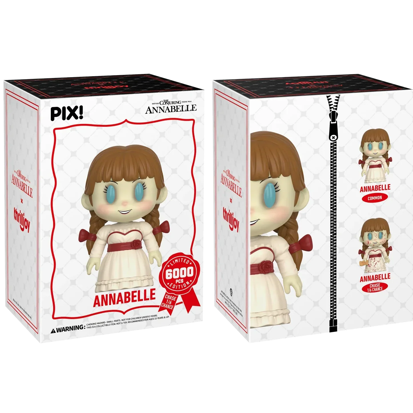 Thrilljoy PIX! - The Conjuring - Annabelle LE6000 PIX Vinyl Figure (1 in 6 Chance at Chase)