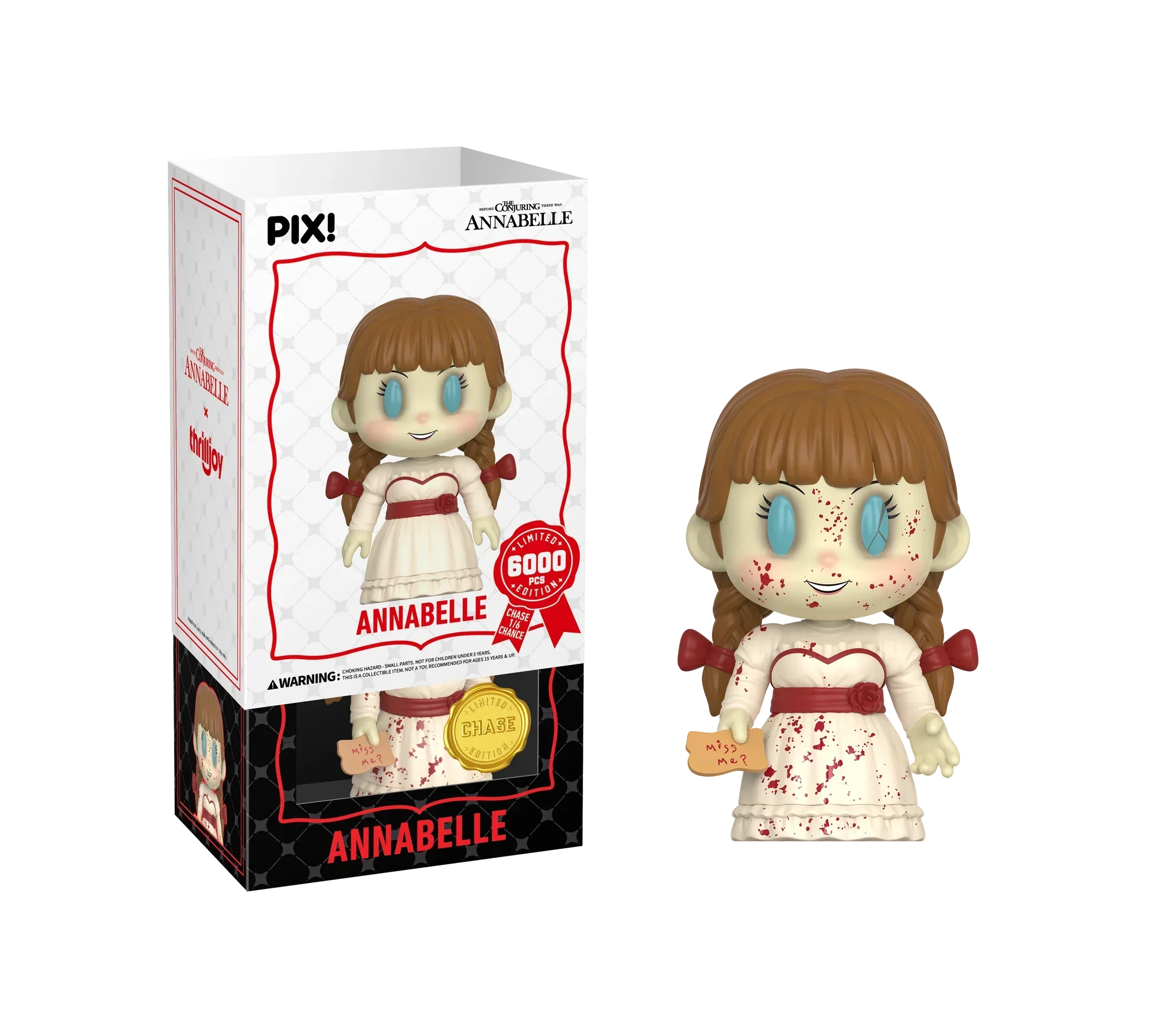 Thrilljoy PIX! - The Conjuring - Annabelle LE6000 PIX Vinyl Figure (1 in 6 Chance at Chase) - Image 2