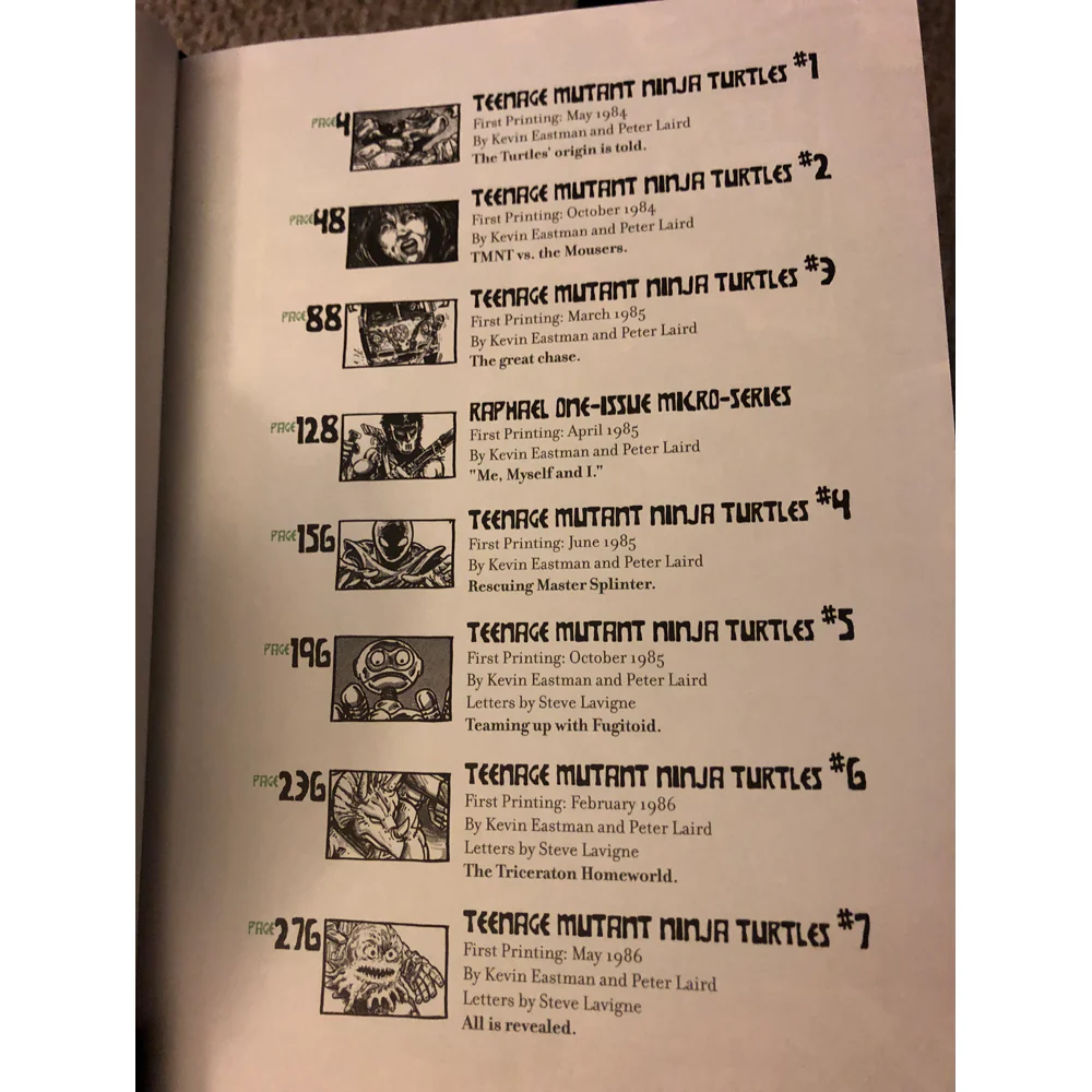 TMNT Compendium Comics 1-7 SIGNED by Kevin Eastman - Image 5