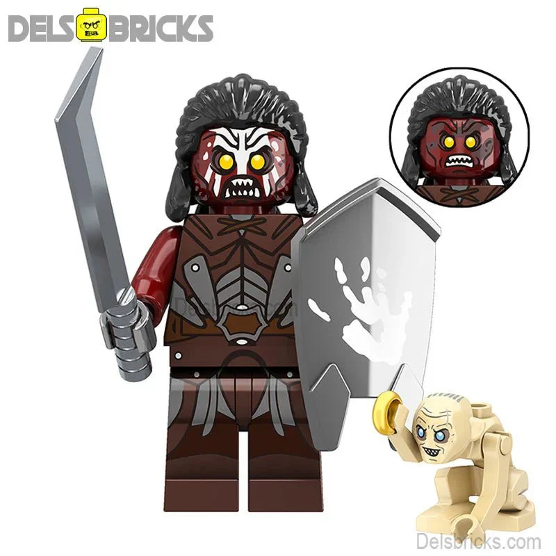 Uruk-Hai #5 (The Lord of the Rings) - Custom Building Blocks Mini Figures Compatible with LEGO