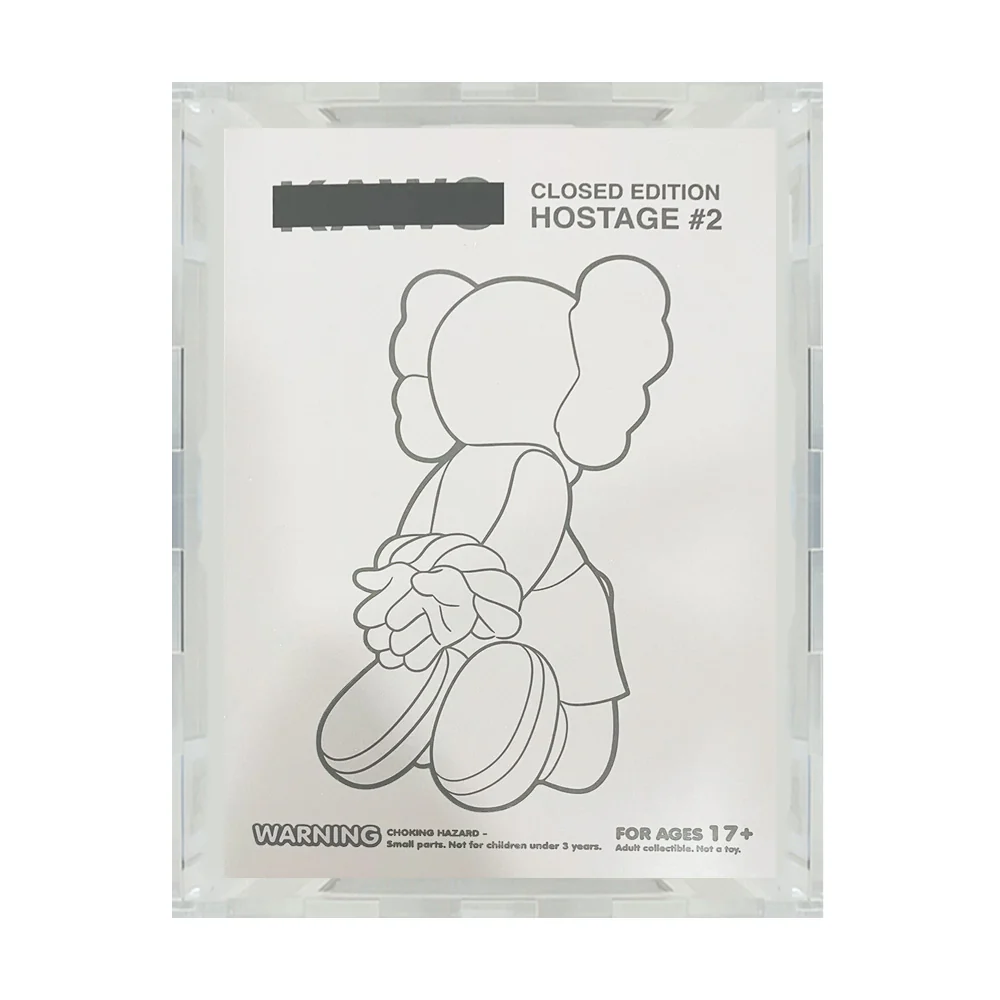 Custom Acrylic Hard Case for VANDUL HOSTAGE #2 Vinyl Toys Boxes (4.5mm thick) Fits 9.25h x 6.4w x 4.75d