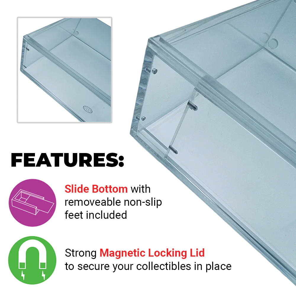 Acrylic Hard Case for BLU-RAY, PS3, PS4, PS5, XBOX ONE SERIES X Video Game Box (4mm thick, UV & Slide Bottom) 6.625h x 4.625w x 0.5d - Image 4