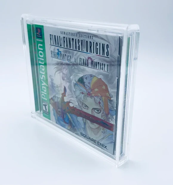 Acrylic Hard Case for SINGLE DISC CD, PS1 Video Game Box (4mm thick, UV & Slide Bottom) - Image 4