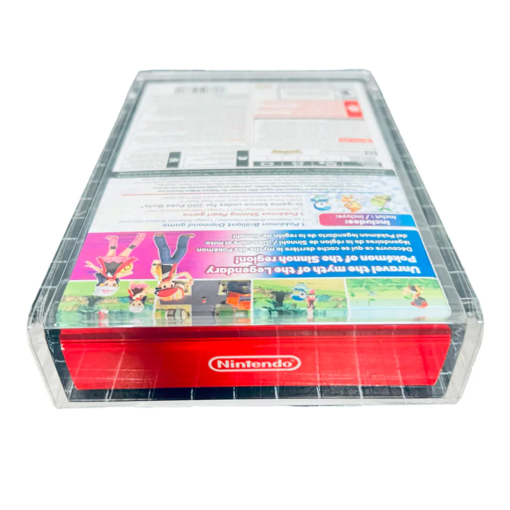 Acrylic Hard Case for NINTENDO SWITCH POKEMON DOUBLE PACK Video Game Box (4mm thick, UV & Slide Bottom) - Image 7