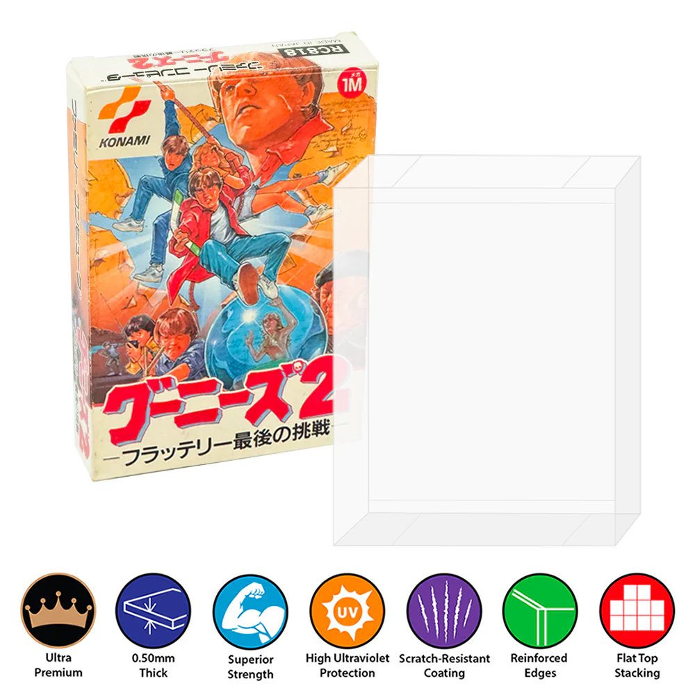 Plastic Protector for FAMICOM Video Game Box (0.50mm thick, UV & Scratch Resistant)
